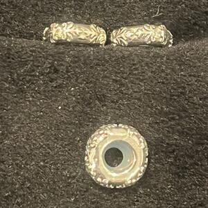 Three Silver Charms for Bracelets or Earrings NWT